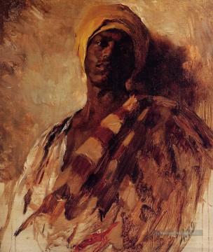 Garde du portrait de l’étude du harem Frank Duveneck Peinture à l'huile